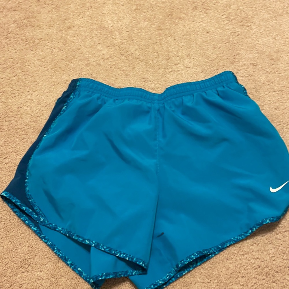 blue nike shorts size youth large